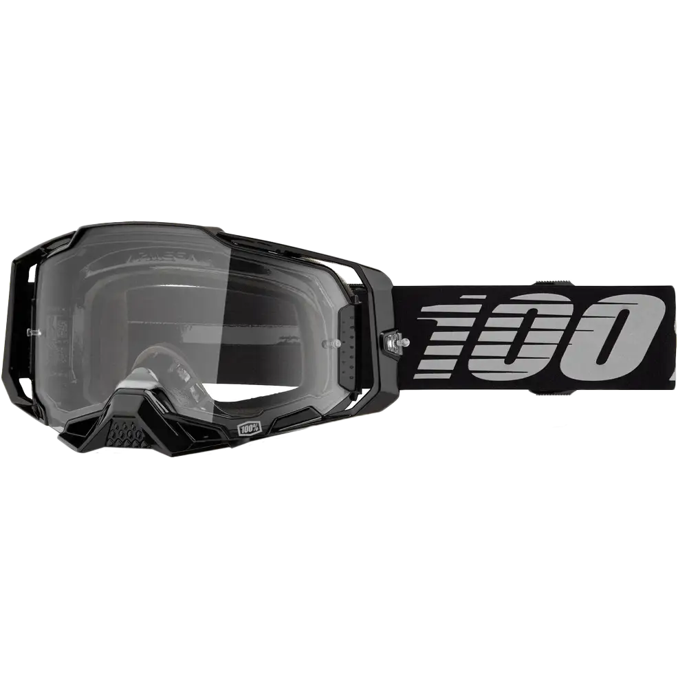 Goggles 100% Armega Black Clear Lens