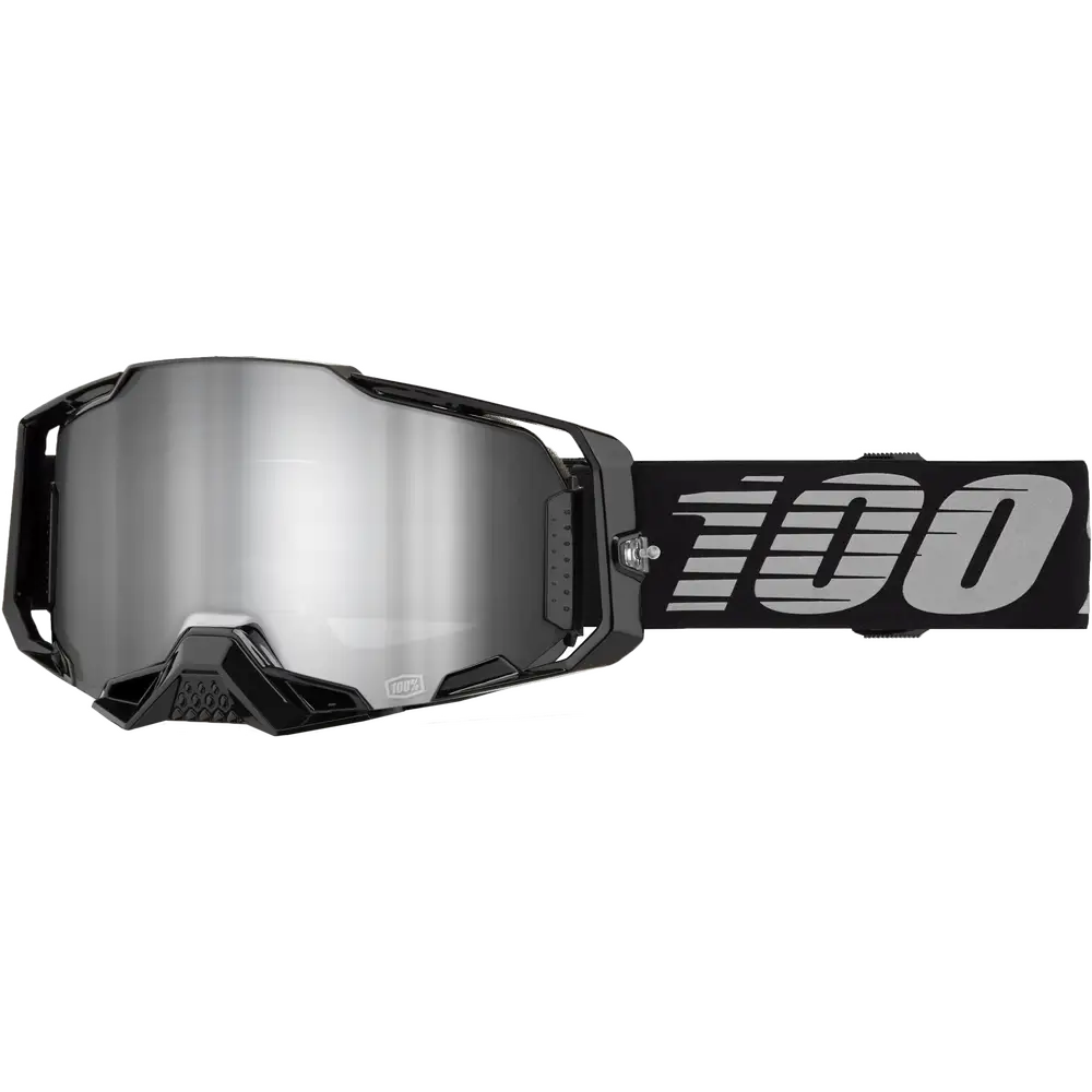 Goggles 100% Armega Black Mirrror Silver