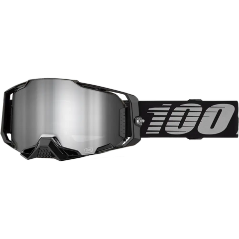 Goggles 100% Armega Black Mirrror Silver