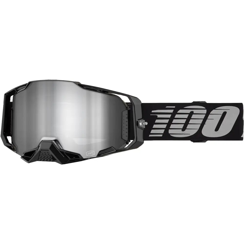 Goggles 100% Armega Black Mirrror Silver