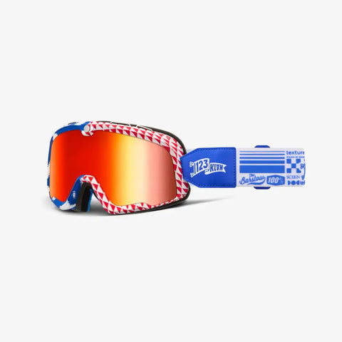 Goggles 100% Barstow Artist Series 1 2 3 Klan/Mirror Red