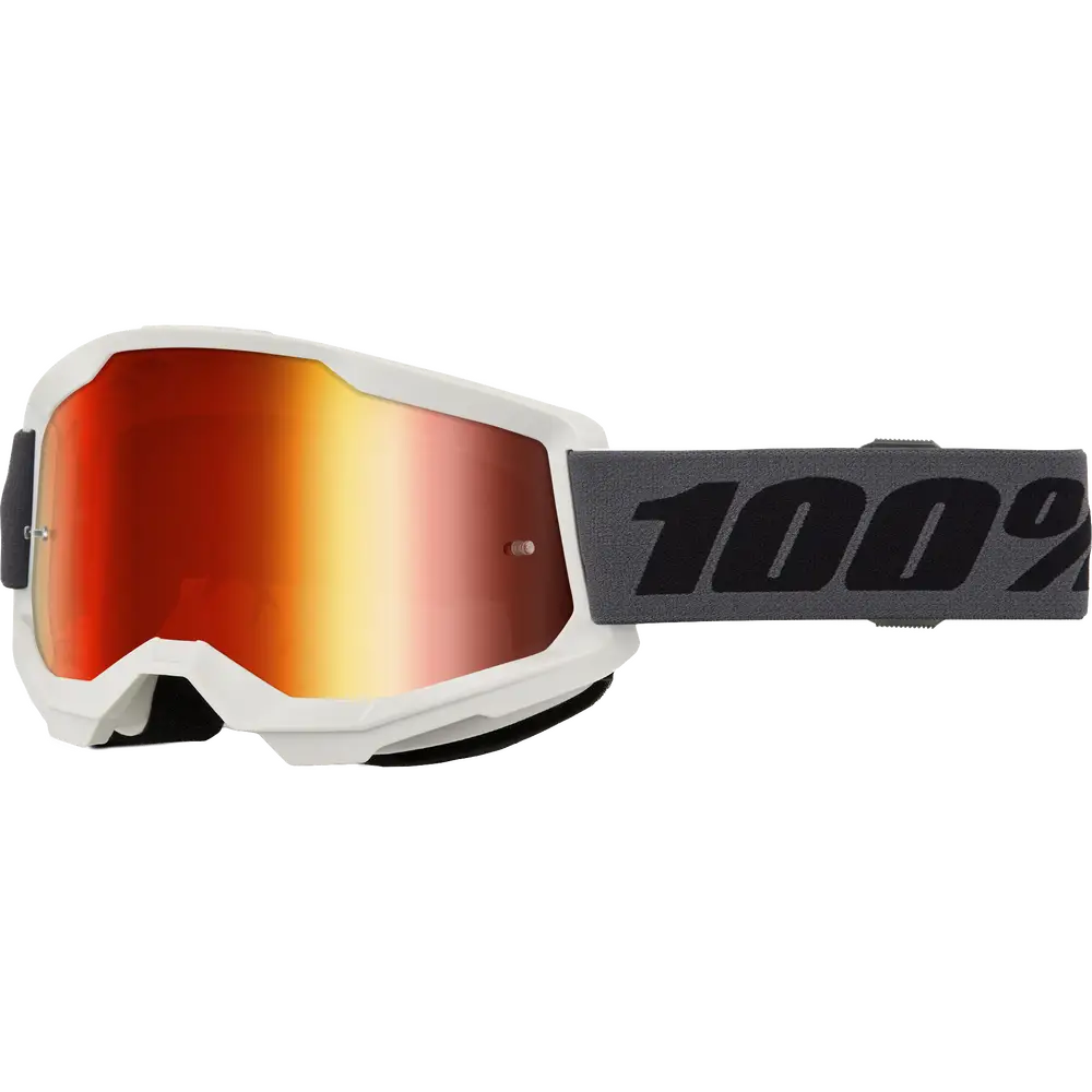 Goggles 100% Strata 2 Grey Red Mirror