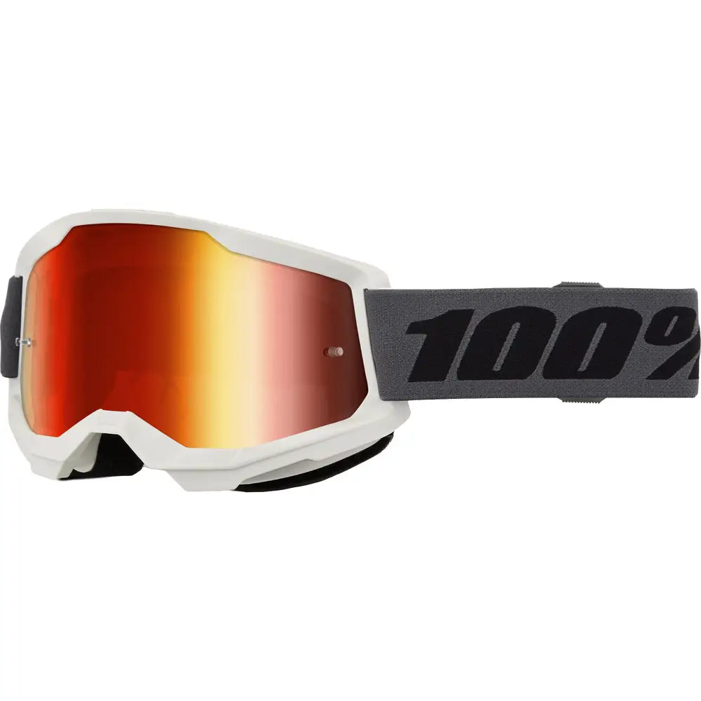 Goggles 100% Strata 2 Grey Red Mirror