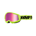 Goggles 100% Strata 2 Neón Yellow/Mirror Pink