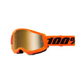 Goggles 100% Strata 2 para Niño Neón Orange/Mirror Gold