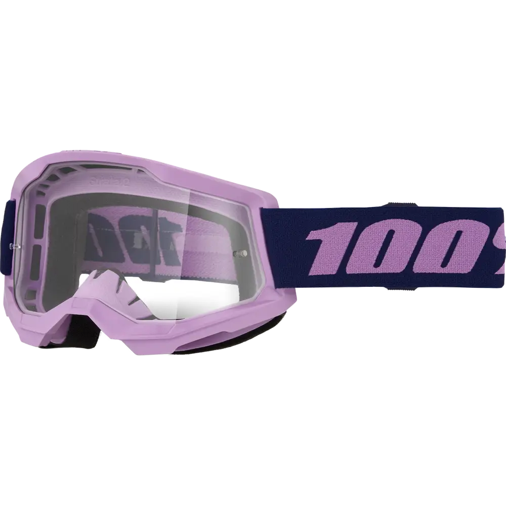 Goggles 100% Strata 2 Purple Clear