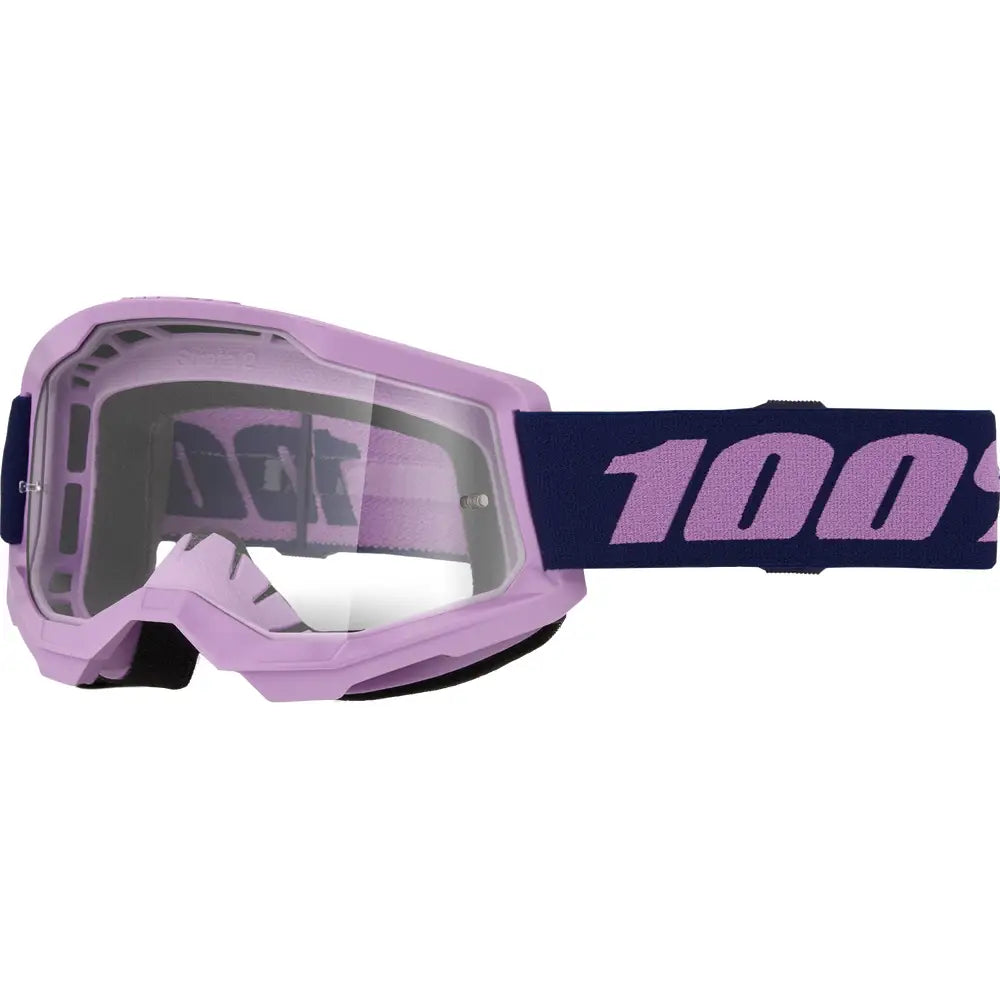 Goggles 100% Strata 2 Purple Clear