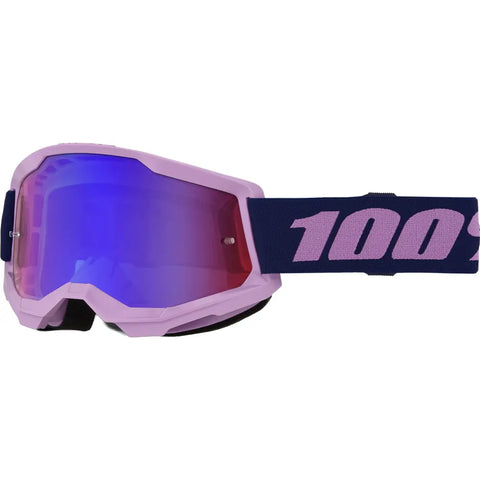Goggles 100% Strata 2 Purple Red/Blue Mirror