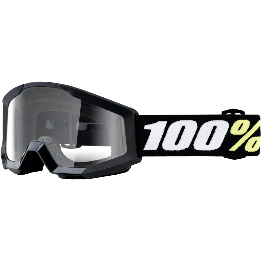 Goggles 100% Strata Mini para Niño Black Clear