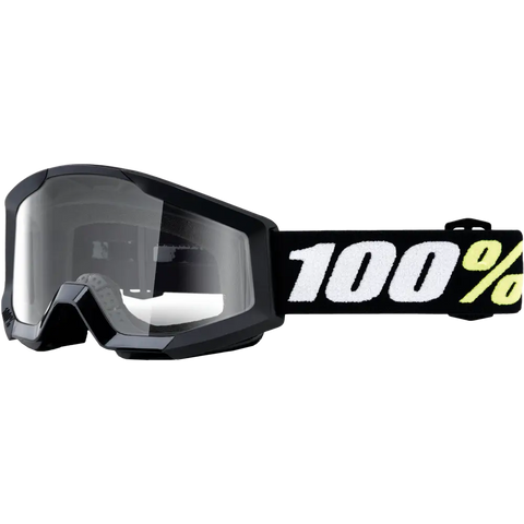 Goggles 100% Strata Mini para Niño Black Clear