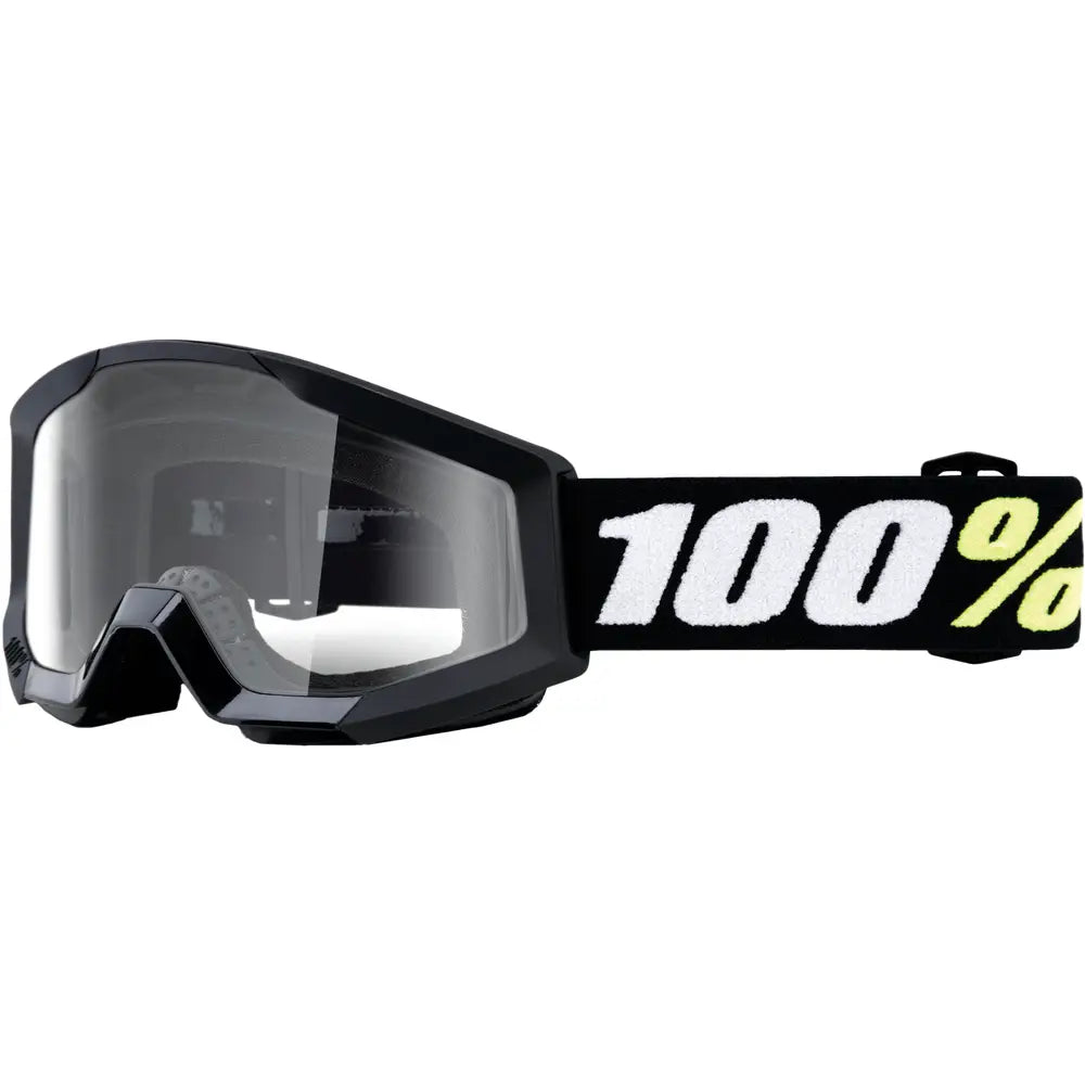 Goggles 100% Strata Mini para Niño Black Clear