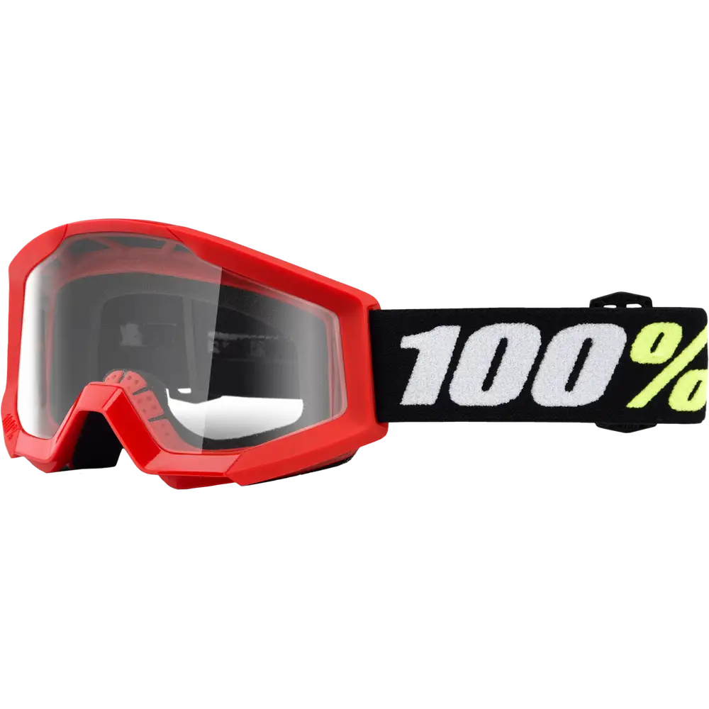 Goggles 100% Strata Mini para Niño Red Clear