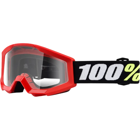 Goggles 100% Strata Mini para Niño Red Clear