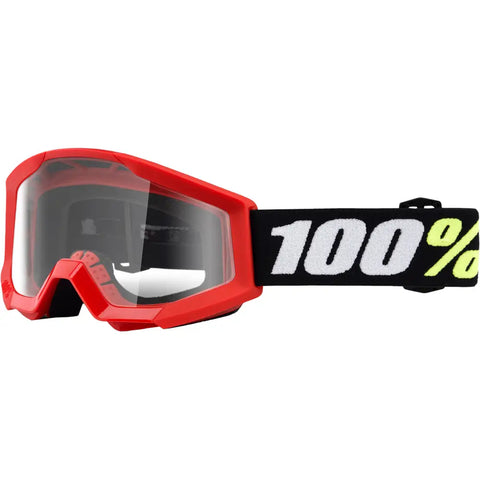 Goggles 100% Strata Mini para Niño Red Clear
