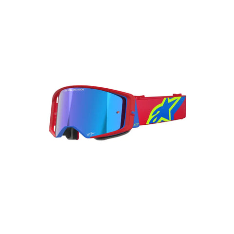 Goggles Alpinestars Supertech Corp Absolute Vision Red/Blue, Lens Blue Mirror