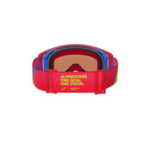 Goggles Alpinestars Supertech Corp Absolute Vision Red/Blue, Lens Blue Mirror