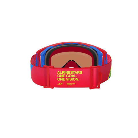 Goggles Alpinestars Supertech Corp Absolute Vision Red/Blue, Lens Blue Mirror
