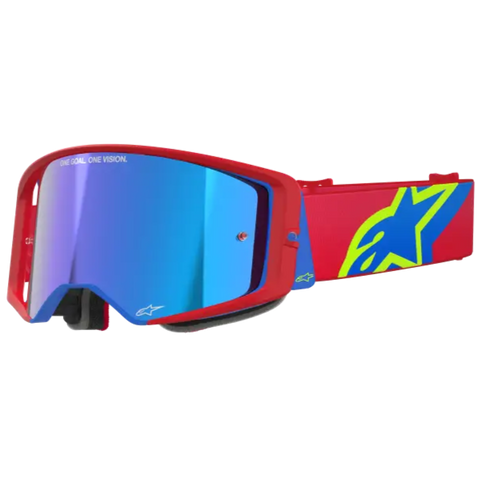 Goggles Alpinestars Supertech Corp Absolute Vision Red/Blue, Lens Blue Mirror