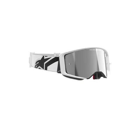 Goggles Alpinestars Supertech Corp Absolute Vision White, Mirror Silver Lens