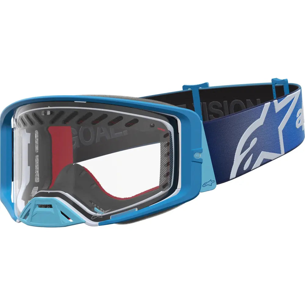 Goggles Alpinestars Supertech Dura Air Fluid Blue/Silver