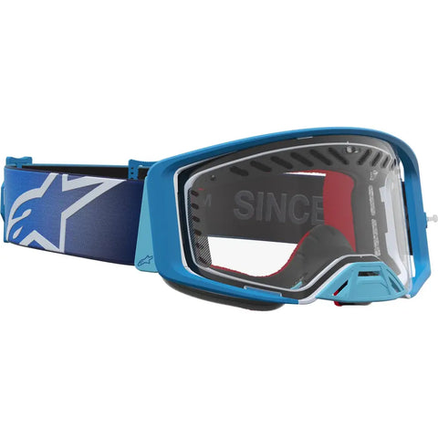 Goggles Alpinestars Supertech Dura Air Fluid Blue/Silver