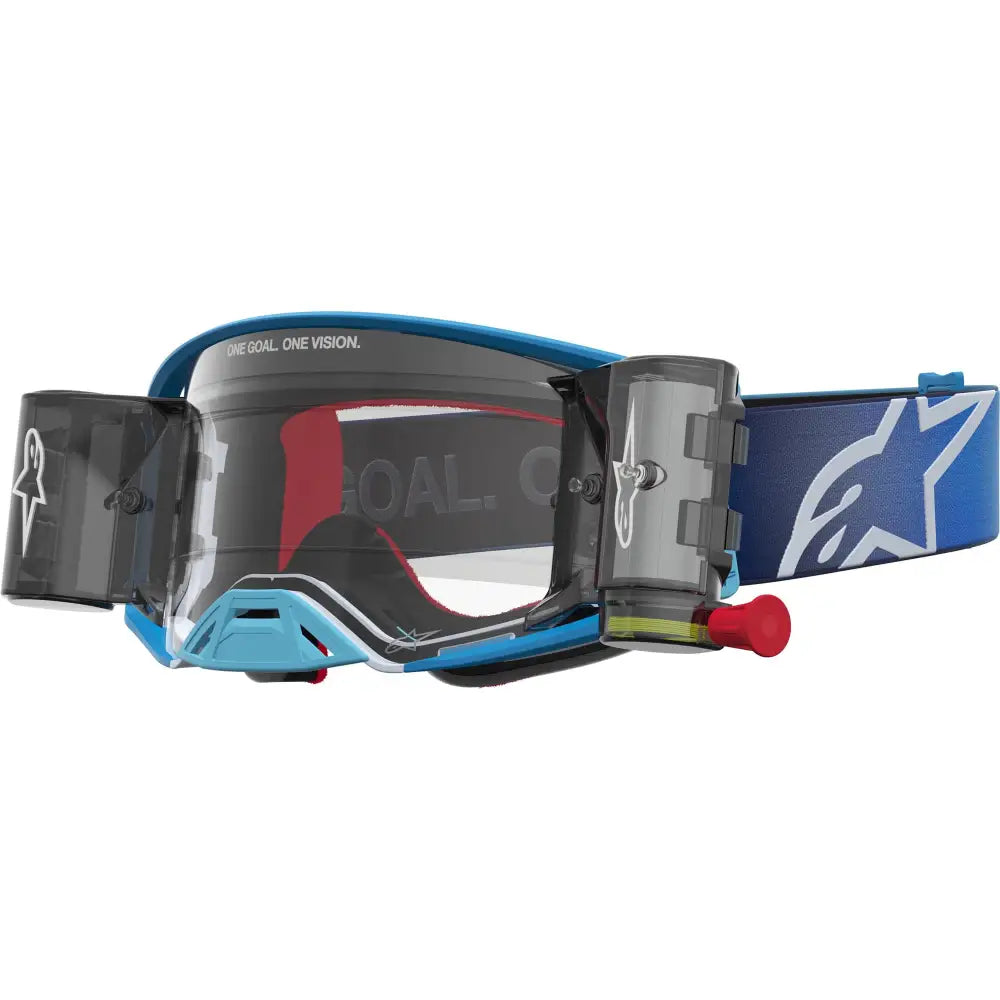 Goggles Alpinestars Supertech Firma Roll Off Blue/Silver