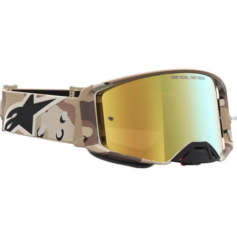 Goggles Alpinestars Supertech Lone Camo Desert/Gold