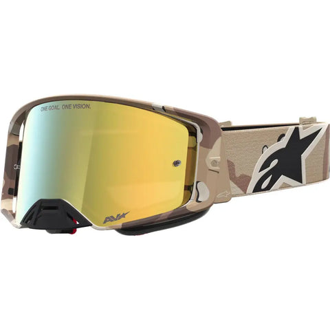 Goggles Alpinestars Supertech Lone Camo Desert/Gold