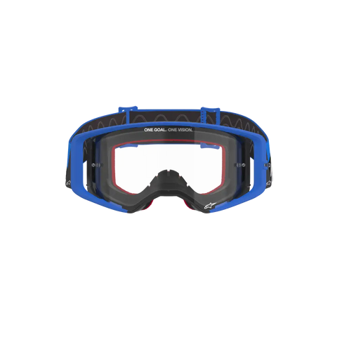 Goggles Alpinestars Supertech Stream Absolute Vision Blue, Clear Lens