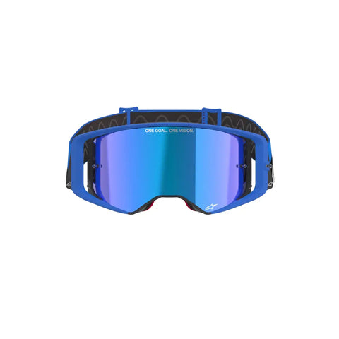 Goggles Alpinestars Supertech Stream Absolute Vision Blue, Mirror Blue Lens