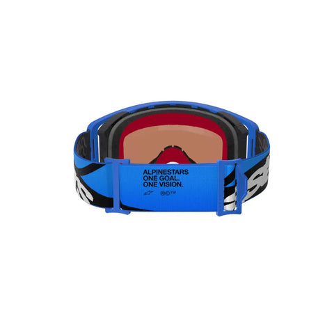 Goggles Alpinestars Supertech Stream Absolute Vision Blue, Mirror Blue Lens