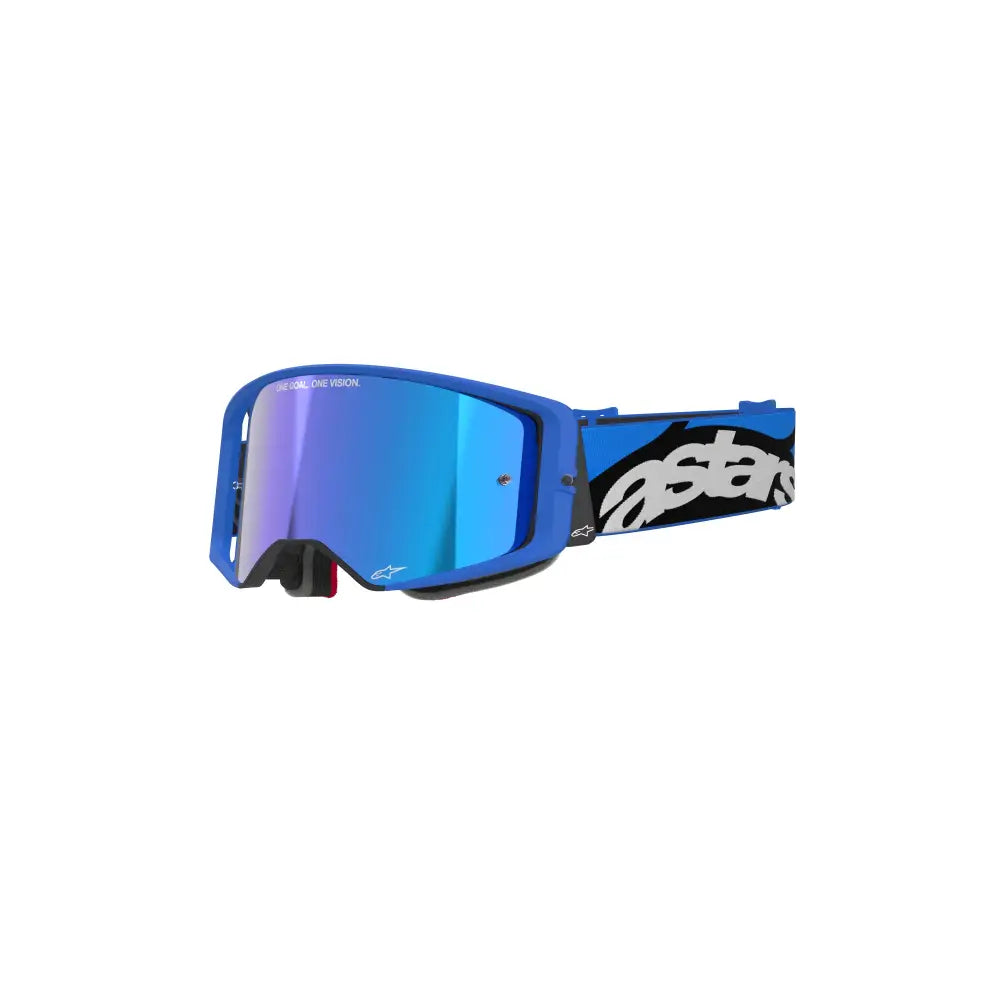 Goggles Alpinestars Supertech Stream Absolute Vision Blue, Mirror Blue Lens
