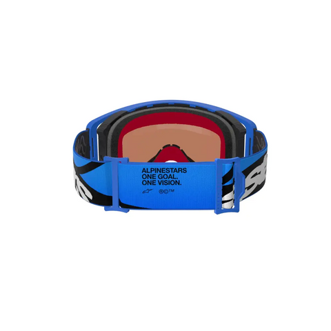 Goggles Alpinestars Supertech Stream Absolute Vision Blue, Mirror Blue Lens