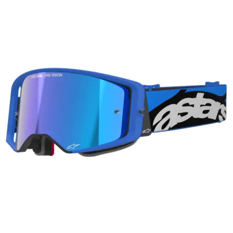 Goggles Alpinestars Supertech Stream Absolute Vision Blue, Mirror Blue Lens