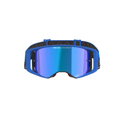Goggles Alpinestars Supertech Stream Absolute Vision Blue, Mirror Blue Lens