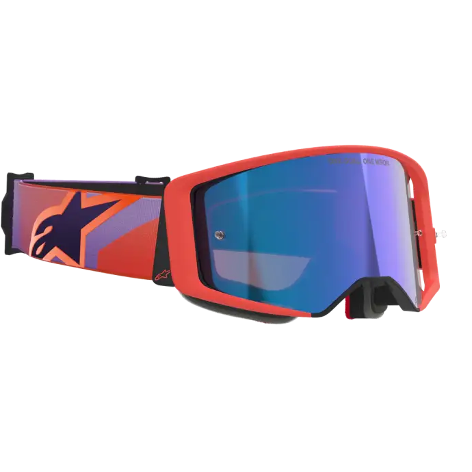 Goggles Alpinestars Supertech Vision Corp Hot Coral/Purple/Mirror Blue