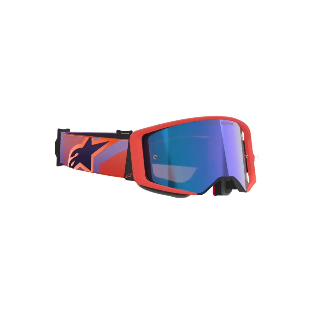 Goggles Alpinestars Supertech Vision Corp Hot Coral/Purple/Mirror Blue