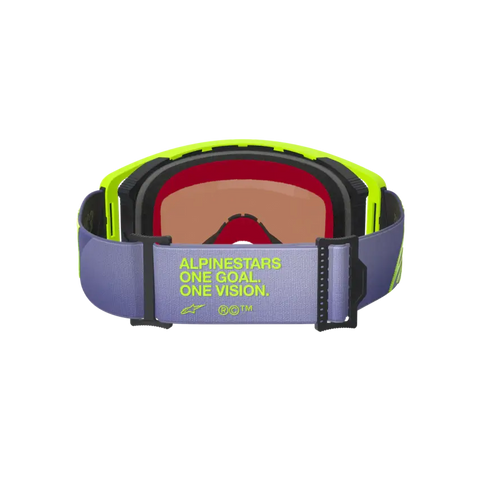 Goggles Alpinestars Supertech Vision Corp Purple/Yellow Fluo/Mirror Silver