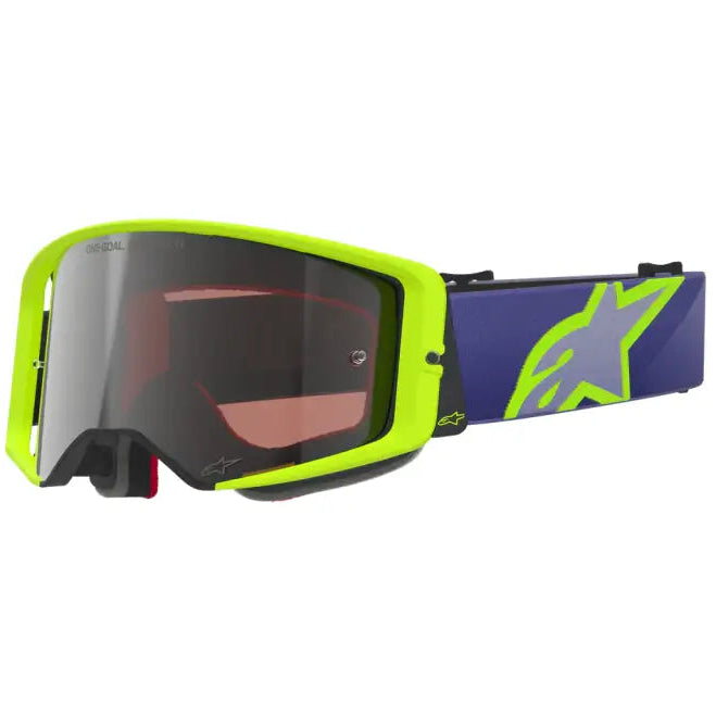 Goggles Alpinestars Supertech Vision Corp Purple/Yellow Fluo/Mirror Silver
