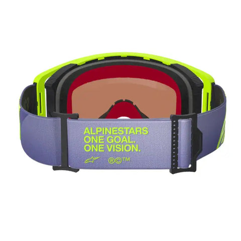 Goggles Alpinestars Supertech Vision Corp Purple/Yellow Fluo/Mirror Silver