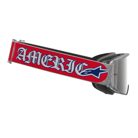 Goggles Alpinestars Supertech Vision Merica Red/Blue - Silver/Copper