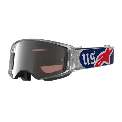 Goggles Alpinestars Supertech Vision Merica Red/Blue - Silver/Copper