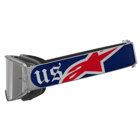 Goggles Alpinestars Supertech Vision Merica Red/Blue - Silver/Copper