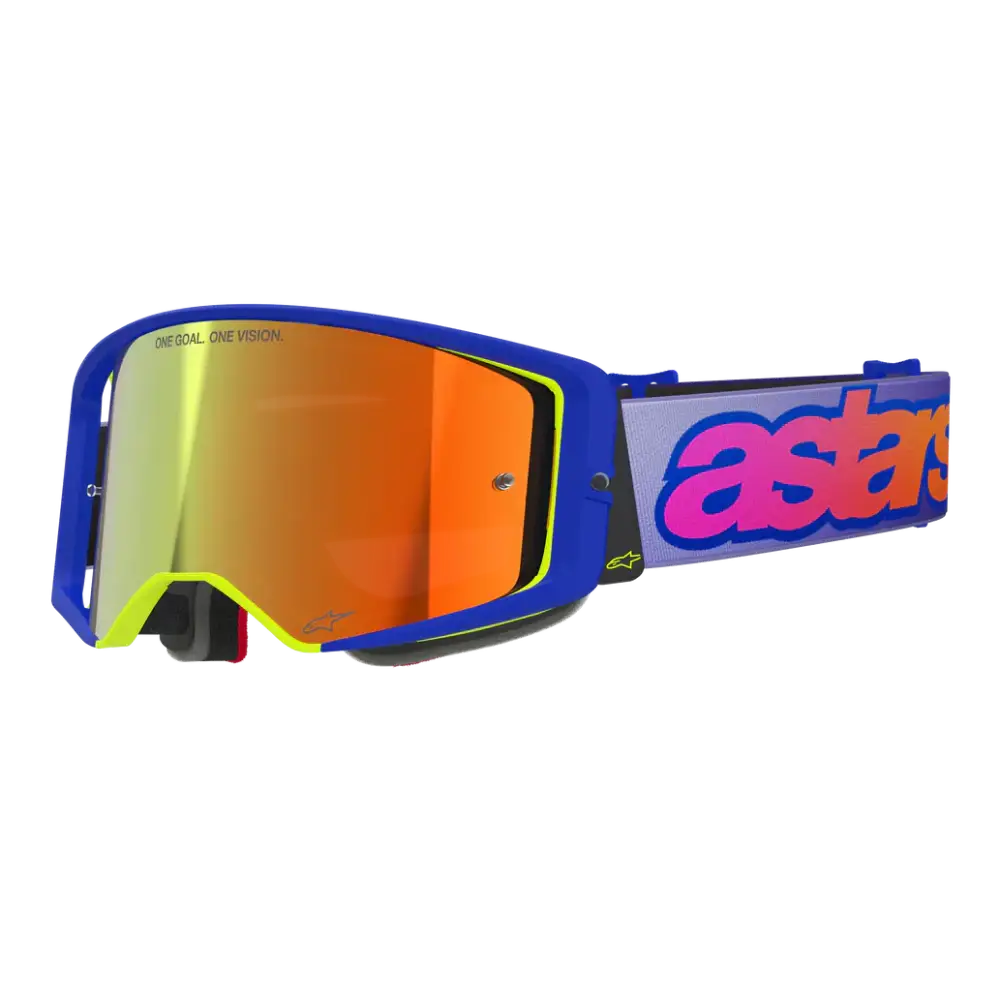 Goggles Alpinestars Supertech Vista Blue/Yellow/Purple/Mirror Red