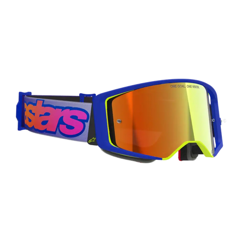 Goggles Alpinestars Supertech Vista Blue/Yellow/Purple/Mirror Red