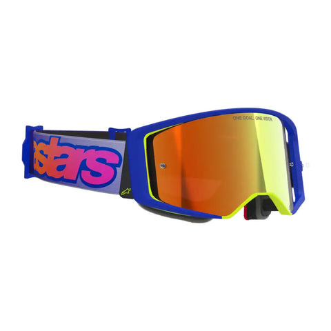 Goggles Alpinestars Supertech Vista Blue/Yellow/Purple/Mirror Red