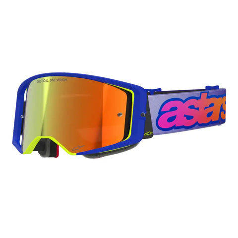 Goggles Alpinestars Supertech Vista Blue/Yellow/Purple/Mirror Red