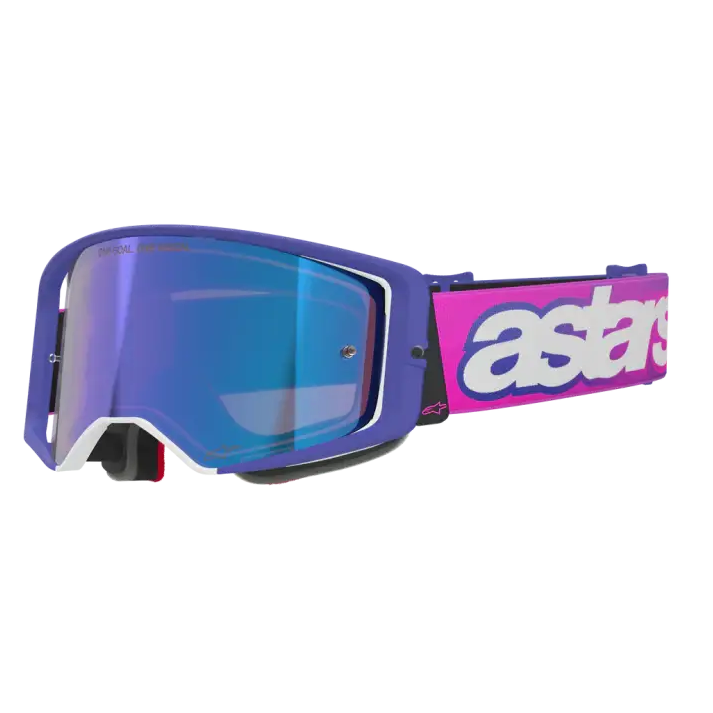 Goggles Alpinestars Supertech Vista Purple Fluo/Pink/Mirror Blue