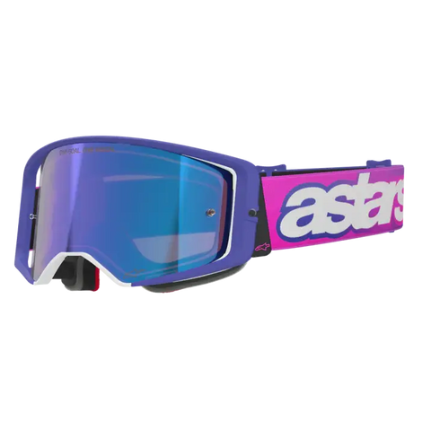 Goggles Alpinestars Supertech Vista Purple Fluo/Pink/Mirror Blue