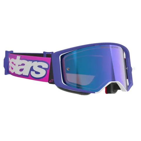 Goggles Alpinestars Supertech Vista Purple Fluo/Pink/Mirror Blue
